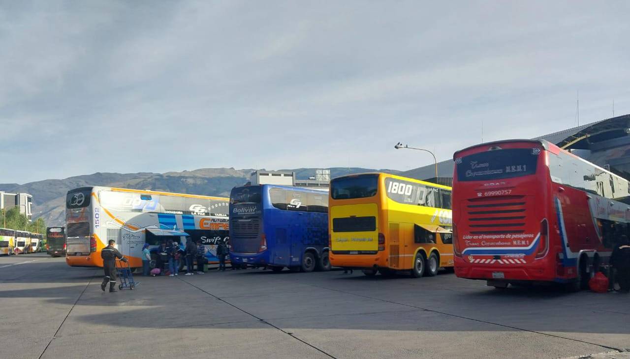 Este es el horario de salida de los últimos buses de la Terminal de Cochabamba antes del balotaje