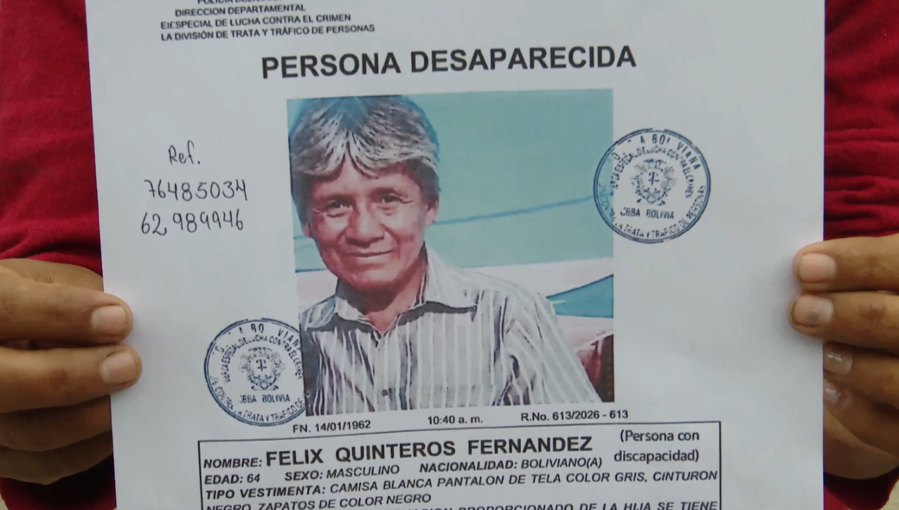 Buscan a Félix Quinteros, desapareció cuando retornaba con su esposa de una festividad