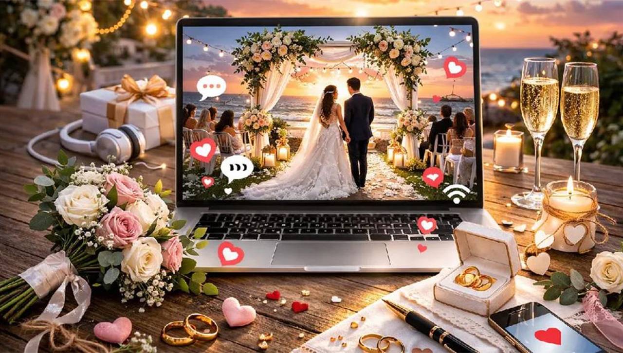 Fue invitado a la boda de su amiga como “espectador digital”: ¿Nueva tendencia o ya no había espacio?: