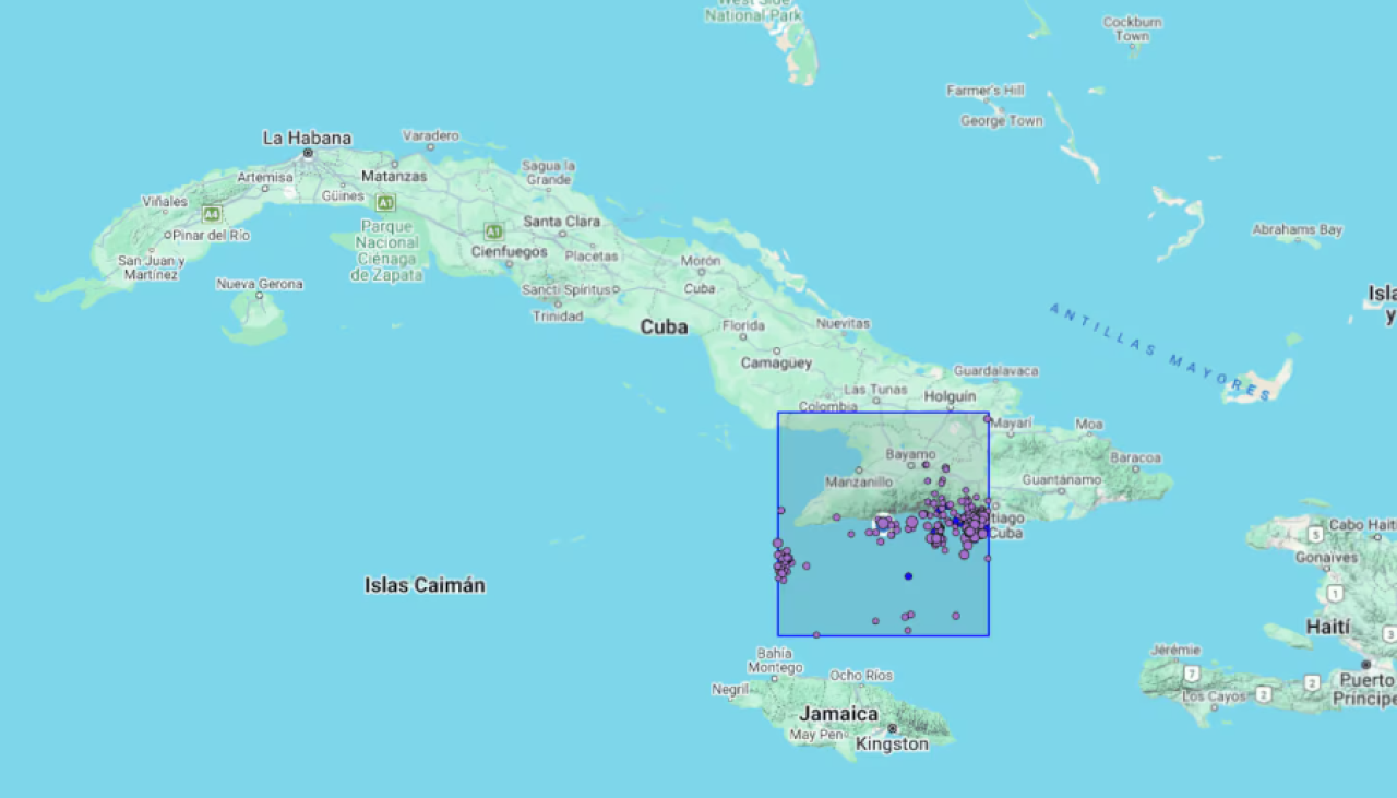 Terremoto de magnitud 5,9 sacude sureste de Cuba