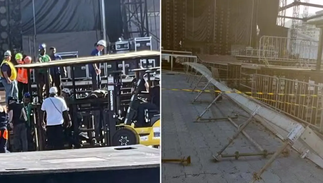 Un trabajador muere cuando preparaba el escenario para un concierto de Shakira