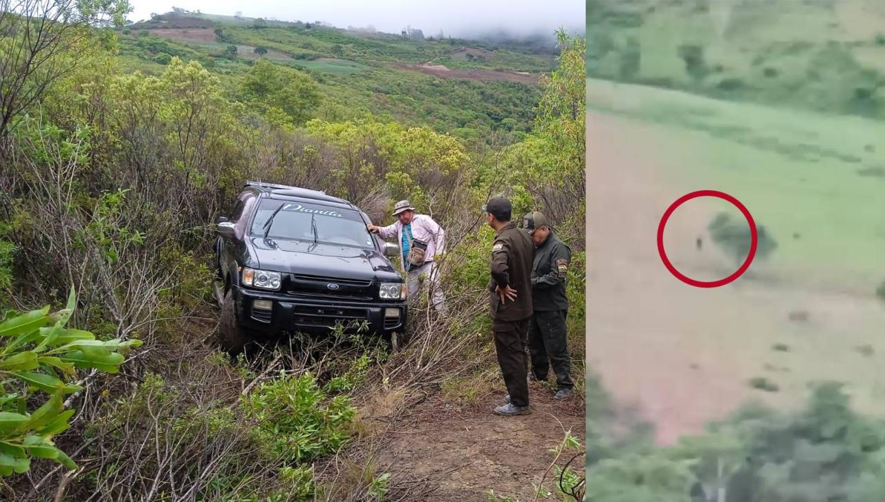 Sale a la luz un video cuando uno de los atracadores de Mairana huye por una serranía