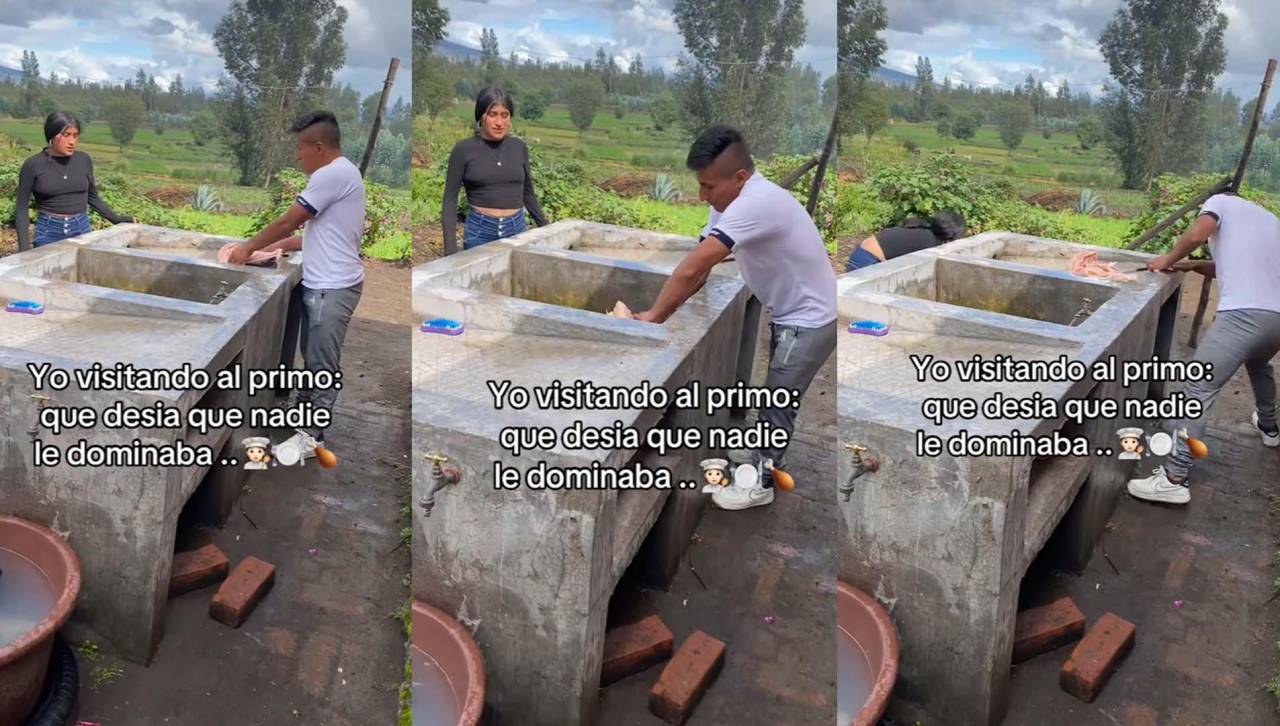 “Acabo de casarme”: hombre es sorprendido por su primo cocinando en casa y su reacción se hace viral