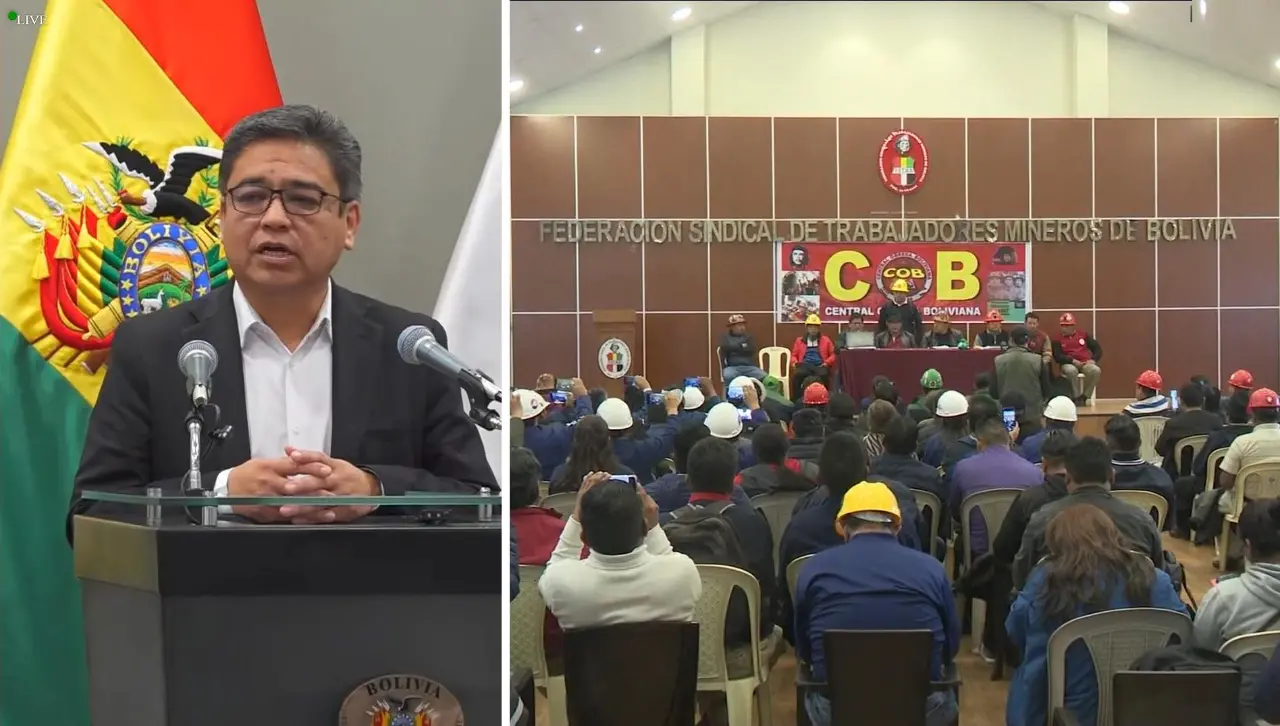 Gobierno convoca a la COB al diálogo para este miércoles a las 9:00 en la Casa Grande del Pueblo