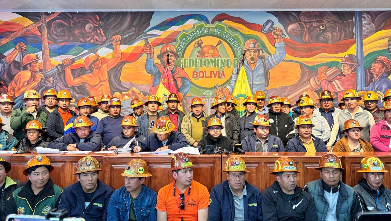 Mineros de La Paz se declaran en emergencia y dan 48 horas al Gobierno para atender sus demandas