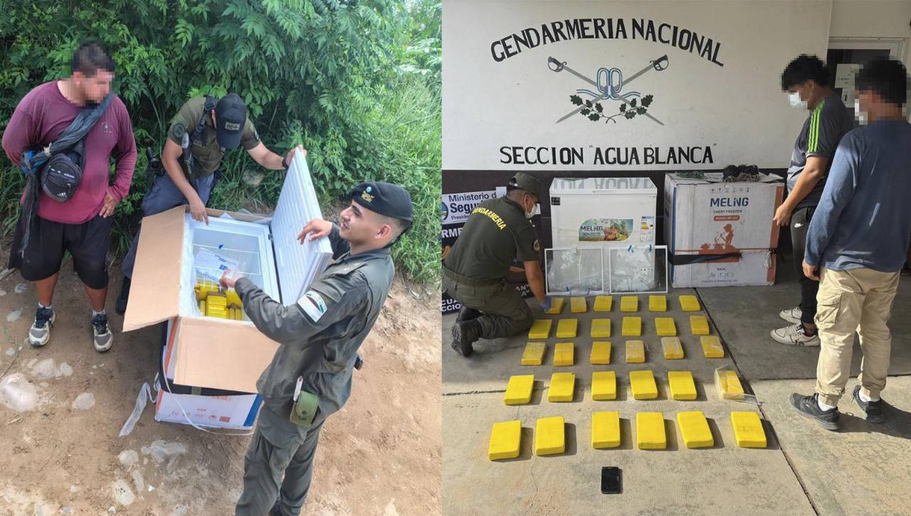 Hombre fue sorprendido trasladando paquetes de cocaína dentro de un freezer en la frontera Argentina – Bolivia