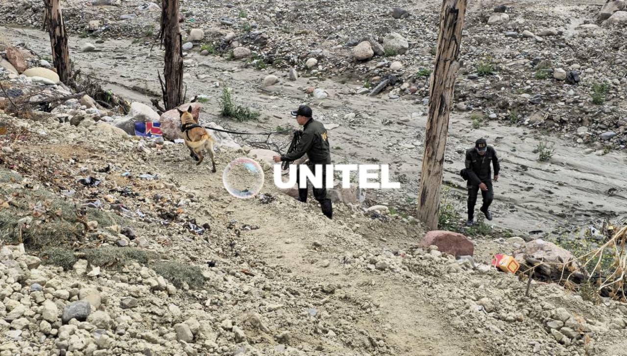 Comunarios hallan una pierna cerca de un río y la Policía realiza un rastrillaje para identificar si hay más restos
