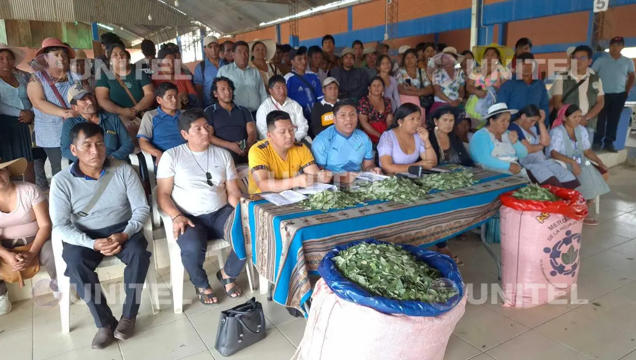 Cocaleros del Trópico instalan vigilia: “El Gobierno intenta cerrar el mercado de coca (de Sacaba)”, señalan