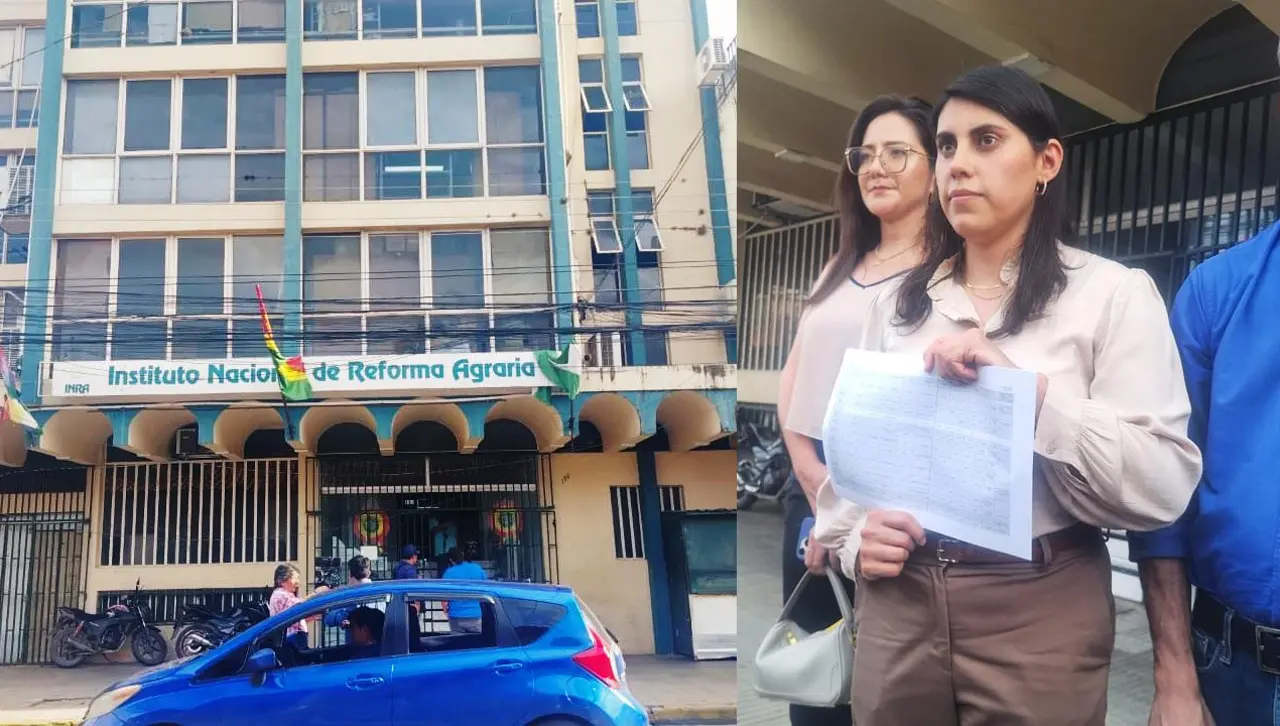Viceministra interviene oficinas del INRA en Santa Cruz tras denuncias de avasallamientos