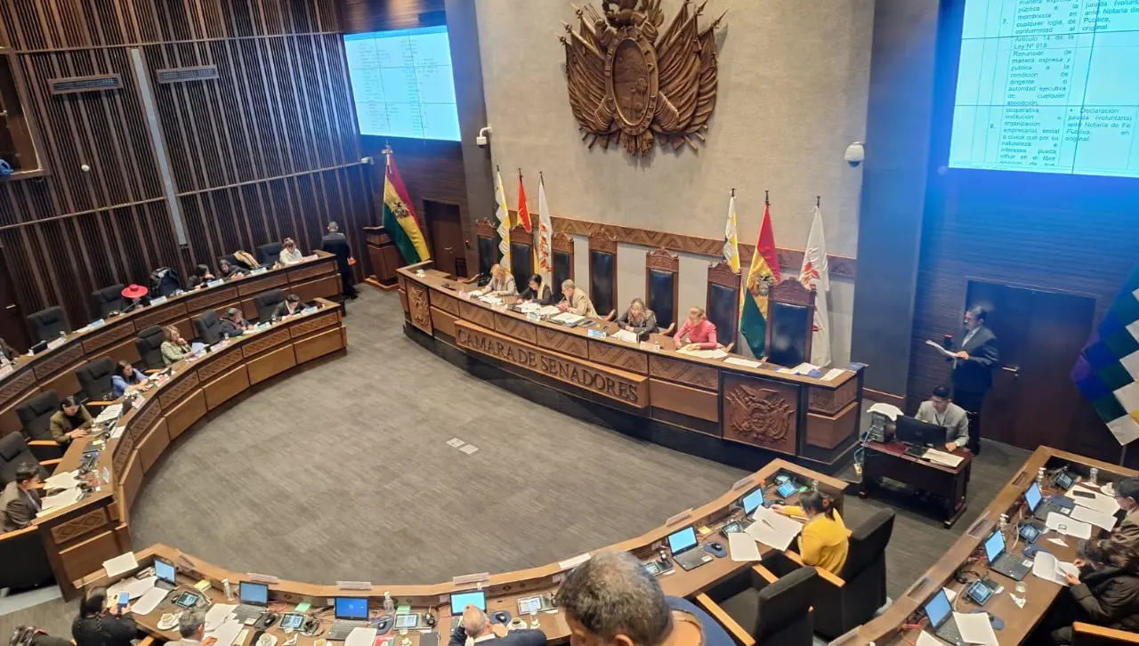 Cámara de Senadores sanciona ley de elección de vocales del TSE y la remite a Paz para su promulgación