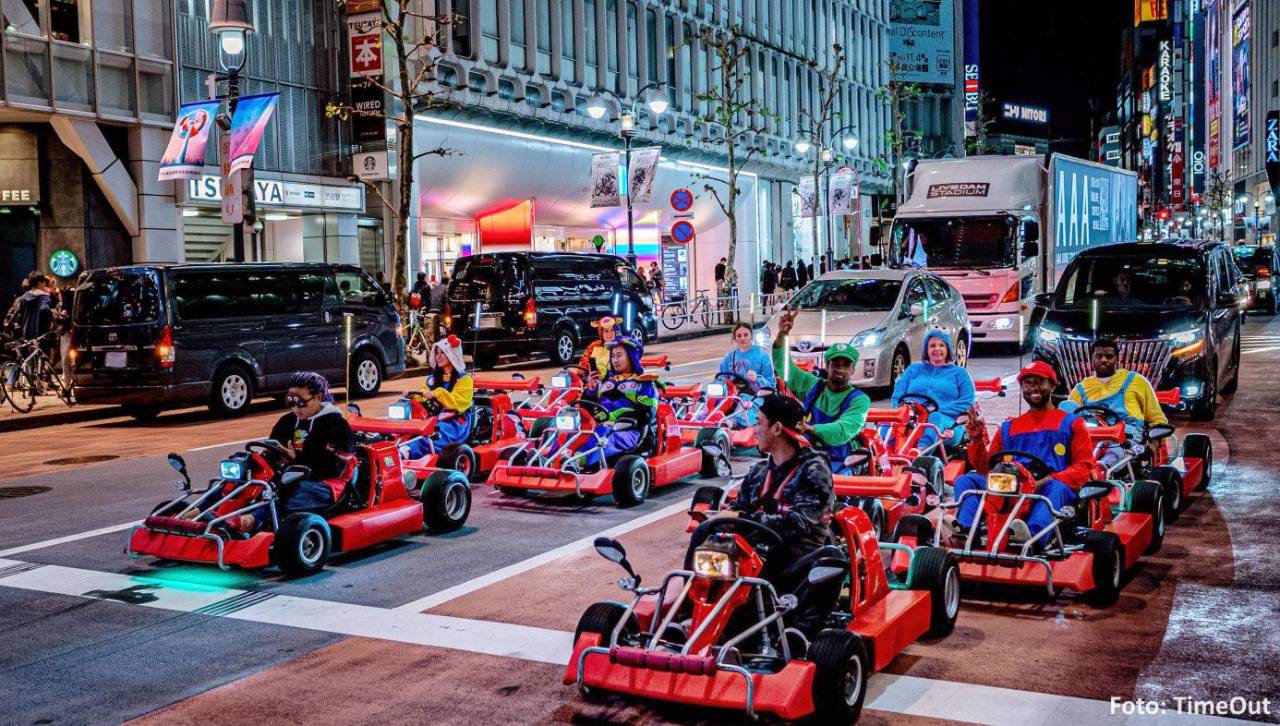 Tokio y sus “karts reales”: la experiencia que permite a los turistas correr por la ciudad como en Mario Kart