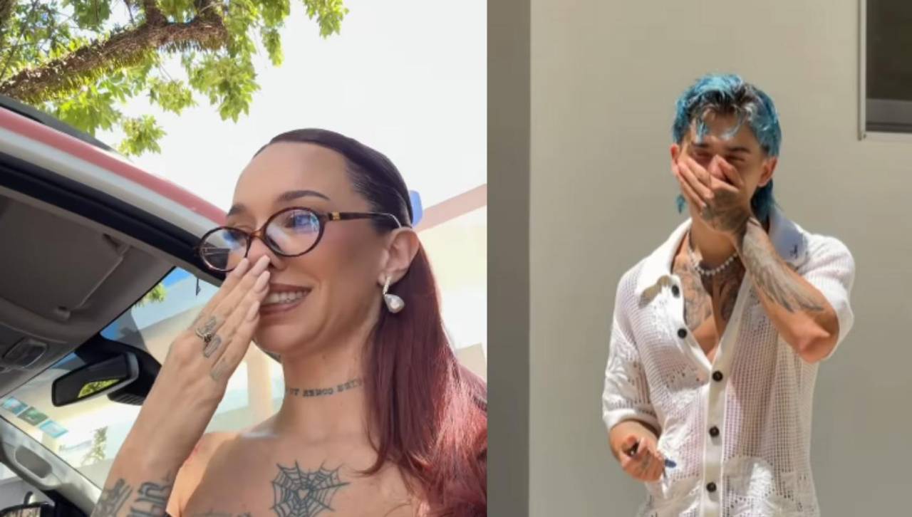 Video: La Joaqui pinta de rosa la camioneta de su novio Luck Ra y la reacción del cantante es épica