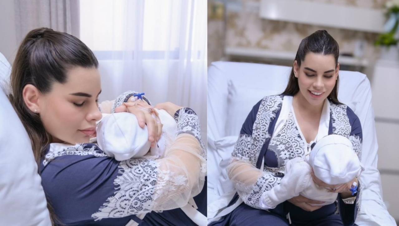 Carolina Rodas se maquilló para la cita más importante de su vida: conocer a su primogénito