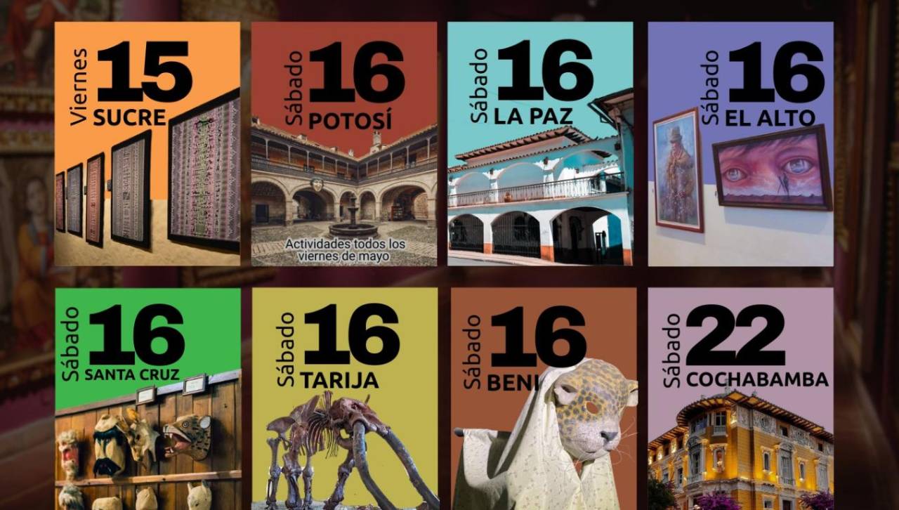 La Larga Noche de Museos llega a ocho ciudades y promete una gran fiesta cultural en Bolivia