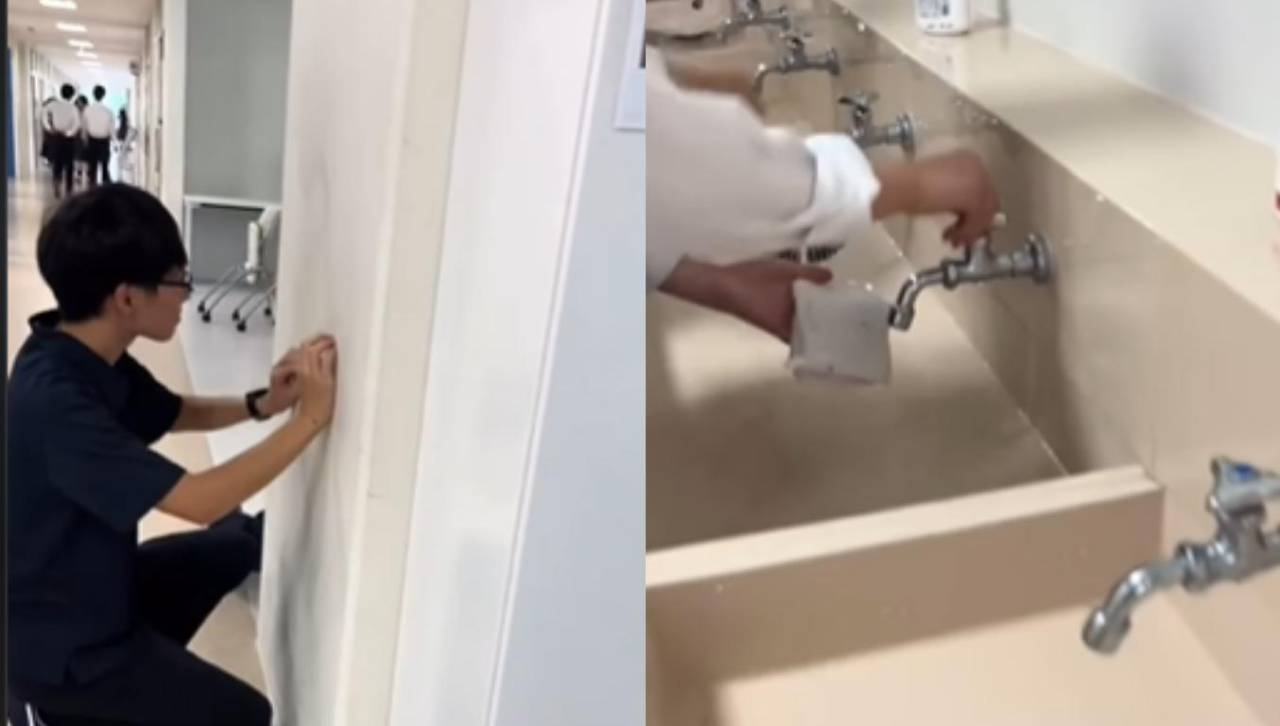 Video: Estudiantes en Japón limpian sus escuelas como parte de su formación 