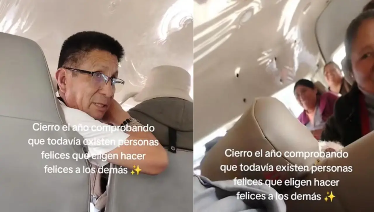 Video: Chofer de minibús en La Paz hace una dinámica para premiar a sus pasajeros por fin de año