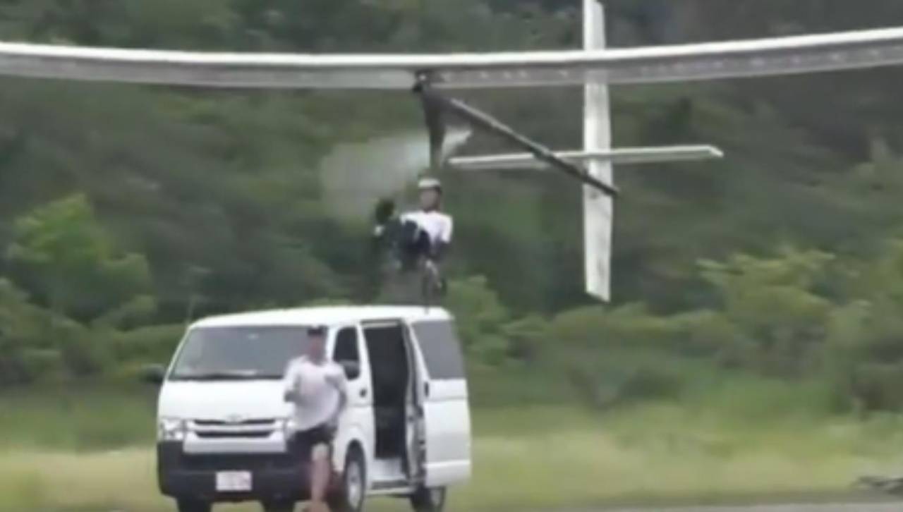 ‘Tsurugi’: Ponen a prueba la ‘bicicleta voladora’, que sorprende en redes sociales