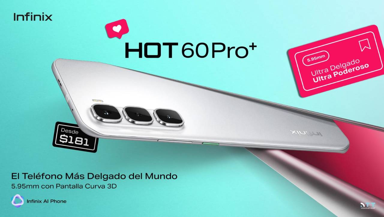 El nuevo HOT 60 PRO + de INFINIX ya está disponible en Bolivia, el teléfono curvo más delgado del mundo con Inteligencia Artificial incorporada a un precio accesible