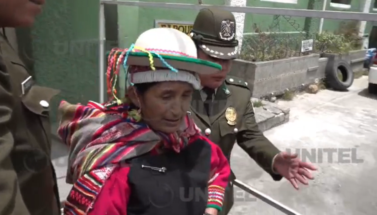 Lidia Patty ya está en el penal de Obrajes, donde cumplirá cuatro meses de detención preventiva