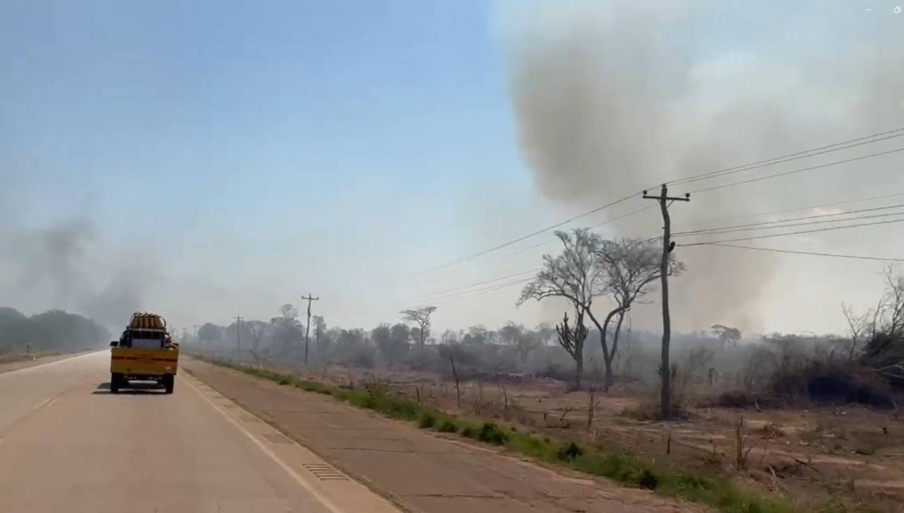Múltiples focos de incendios forestales alertan a San José de Chiquitos