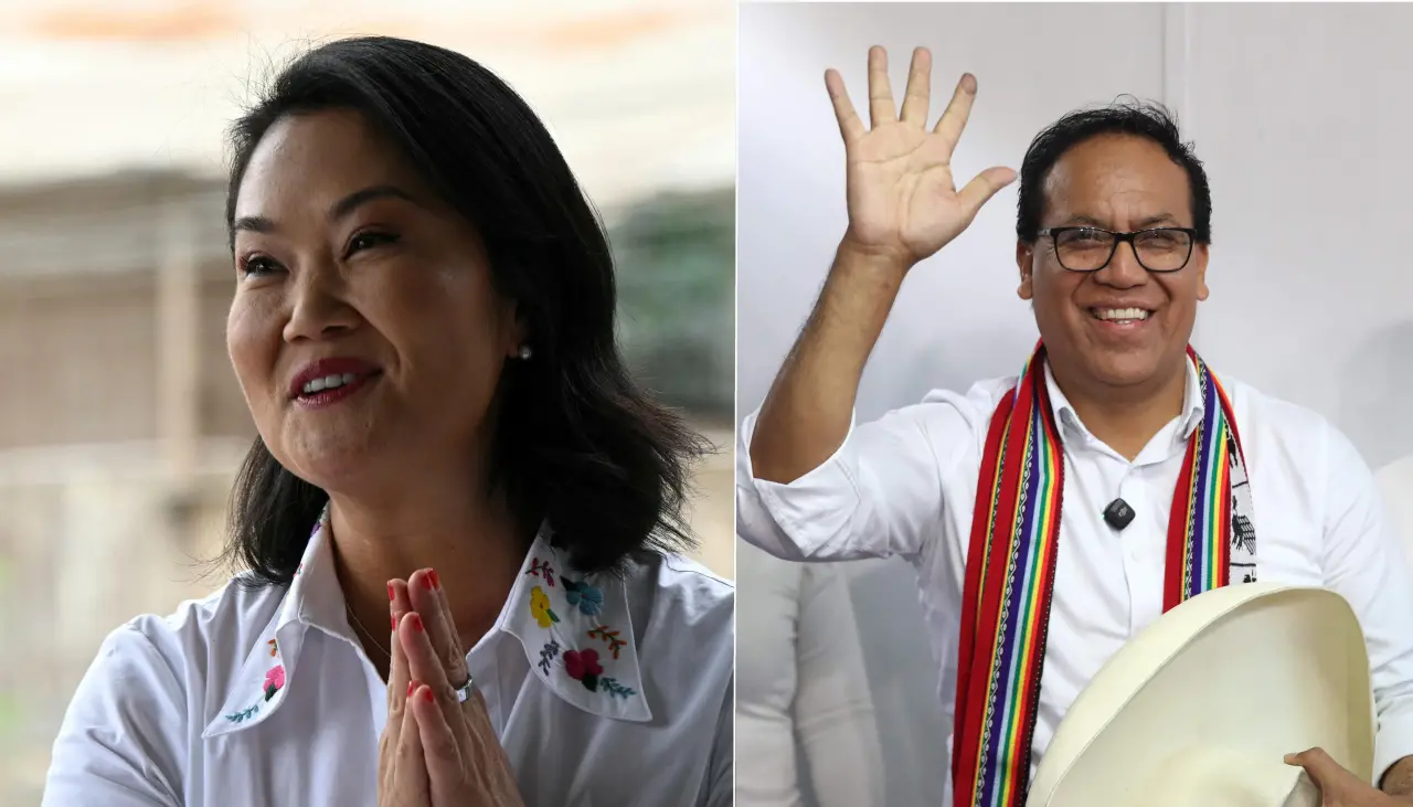 Elecciones en Perú: Keiko Fujimori 50,7% y Sánchez 49,3%, según datos de boca de urna