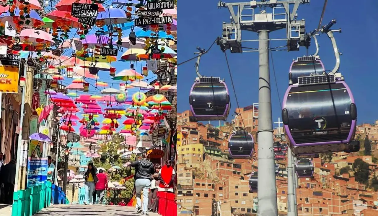 Subsecretario de Estado de EEUU visitó el Teleférico y el Mercado de las Brujas de La Paz