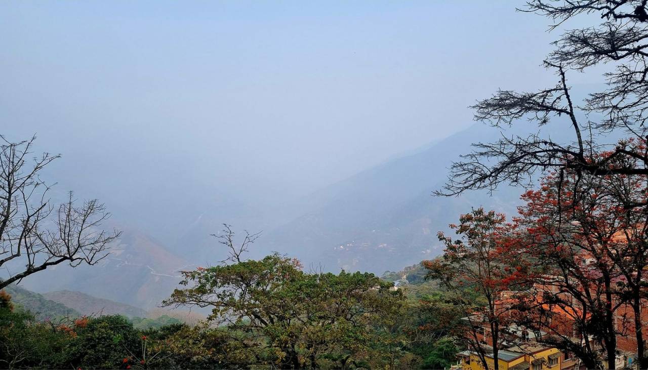 La Paz: Coroico está cubierto con una densa humareda por los incendios forestales y sus pobladores piden ayuda 