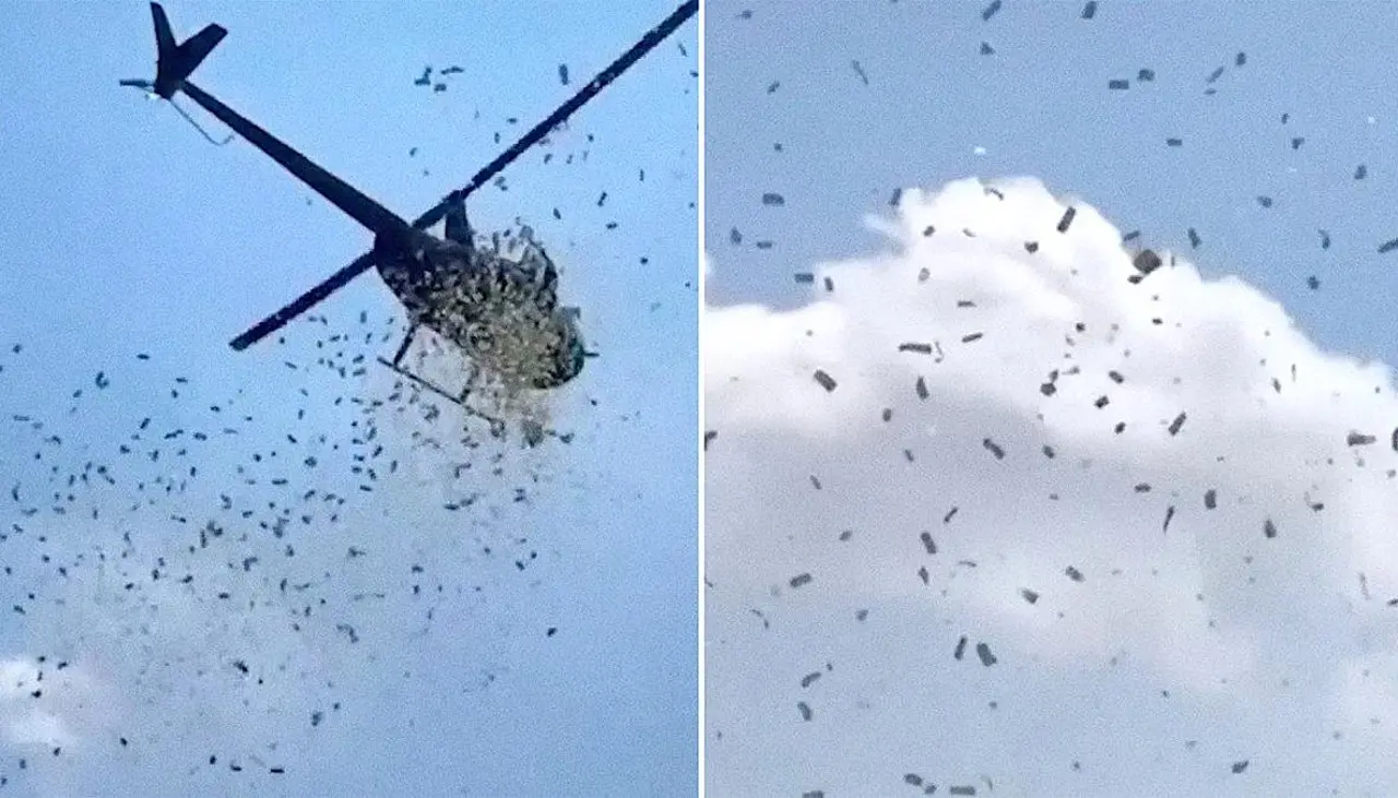 Video: Una lluvia de dólares, el increíble último deseo de un empresario