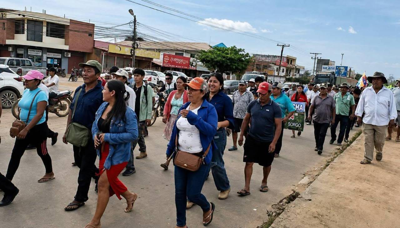 Productores marchan en San Julián por falta de diésel y advierten con movilizaciones tras el fin del Estado de excepción