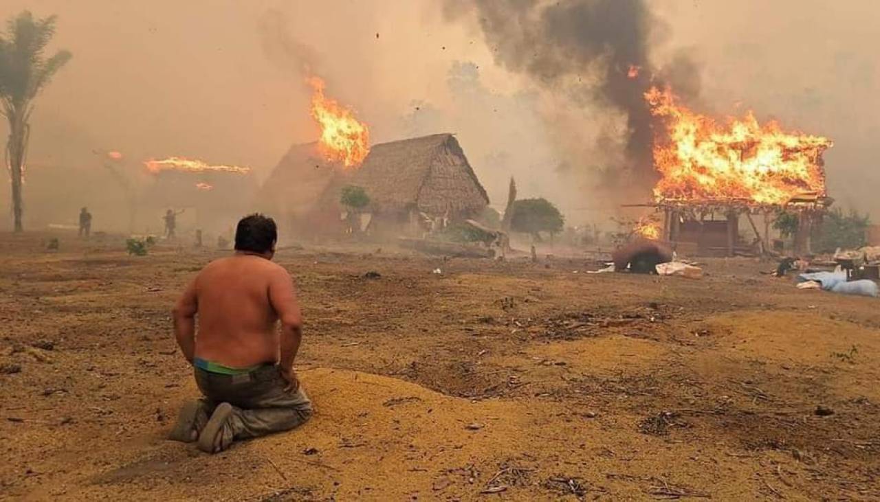 Un total de 56 viviendas fueron arrasadas por los incendios en Beni y Santa Cruz