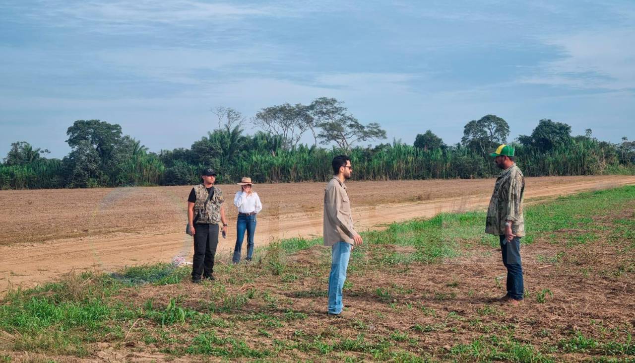 Avasallamiento en Santa Rita: INRA, Policía y propietarios del predio realizan una inspección ocular