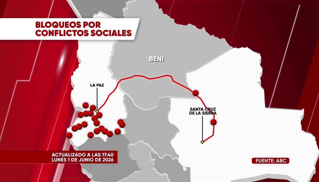 De levantarse el bloqueo en San Julián se habilitará un paso humanitario entre Santa Cruz y La Paz