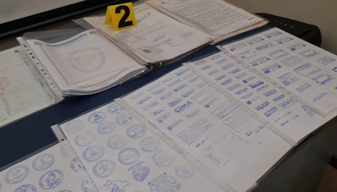 Desmantelan una red de falsificación de documentos; hay cinco aprehendidos 