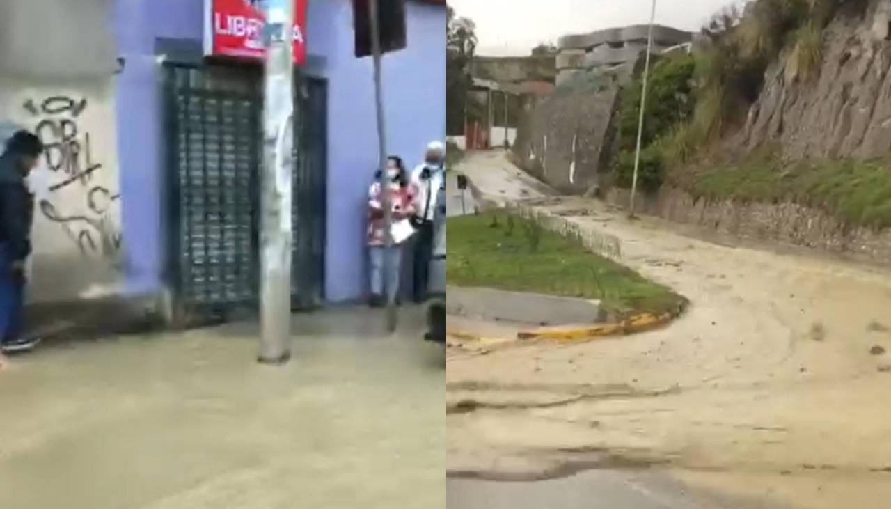 Intensa lluvia anega calles del Sur de La Paz y activa alerta por desborde de ríos; se cierra parte de la Costanera