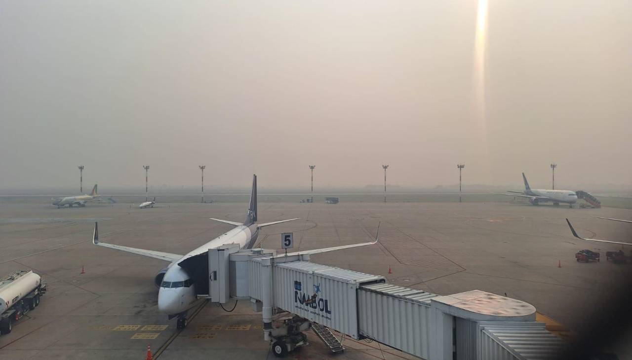 Aeropuerto de Viru Viru suspendió por más de dos horas los despegues por quinto día consecutivo