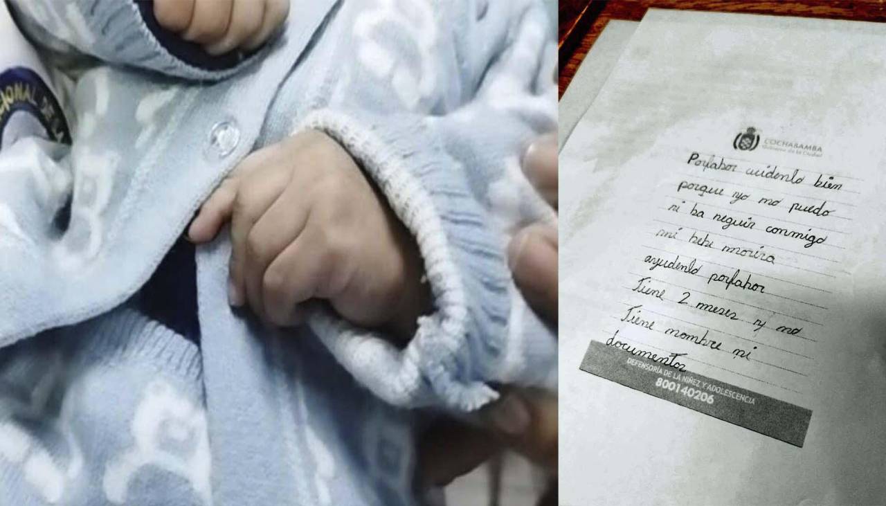 “Por favor, cuídenlo bien. No tiene ni nombre, ni documento”: Abandonan a un bebé en Oruro y dejan una carta