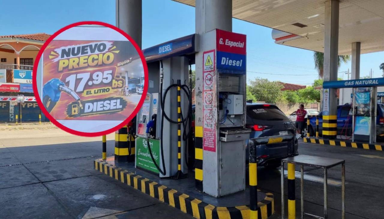 El diésel ya se vende a Bs 17,95 el litro en los surtidores del país y las filas tienden a desaparecer