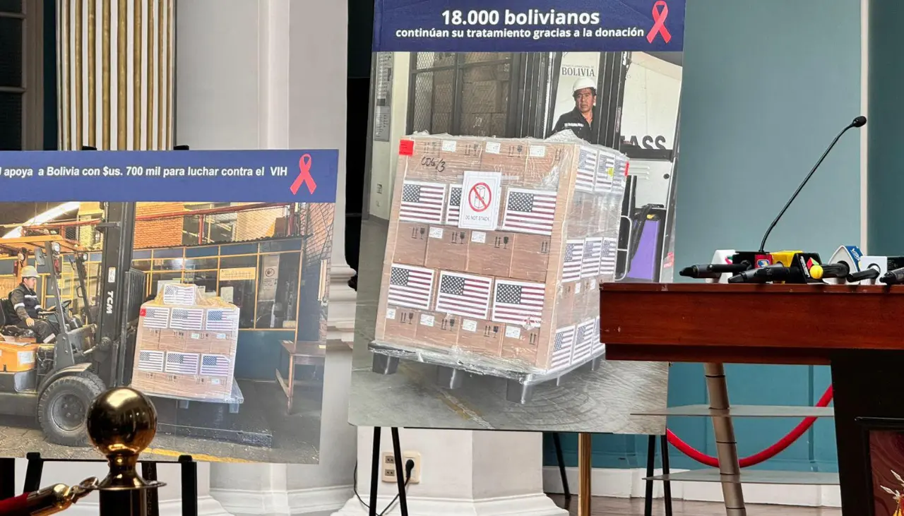 EEUU dona medicamentos contra el VIH a Bolivia para atender a más de 18.000 personas por cuatro meses