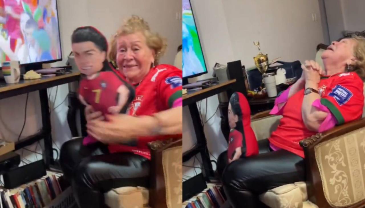 ¡La mayor fans!: La emotiva celebración de una abuelita tras el gol de Cristiano Ronaldo