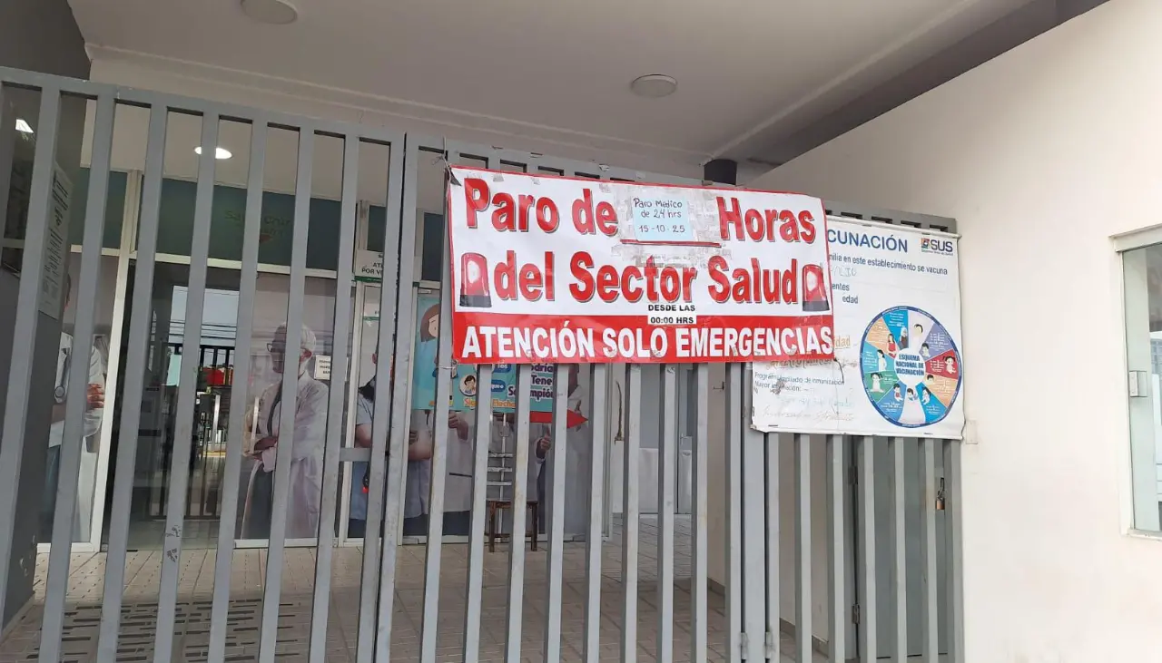En Santa Cruz se suspende la atención en hospitales este miéroles por un paro de 24 horas