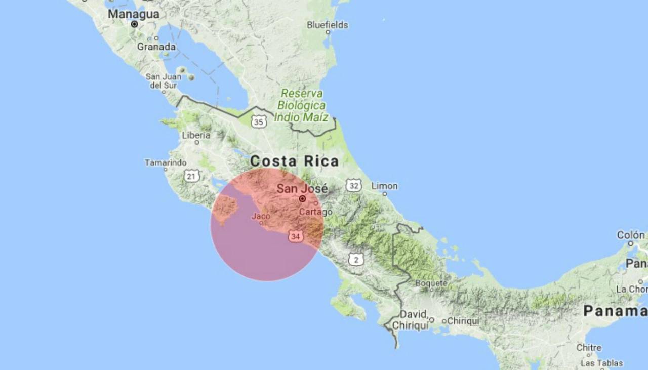 Dos fuertes sismos sacuden Costa Rica este lunes sin dejar víctimas