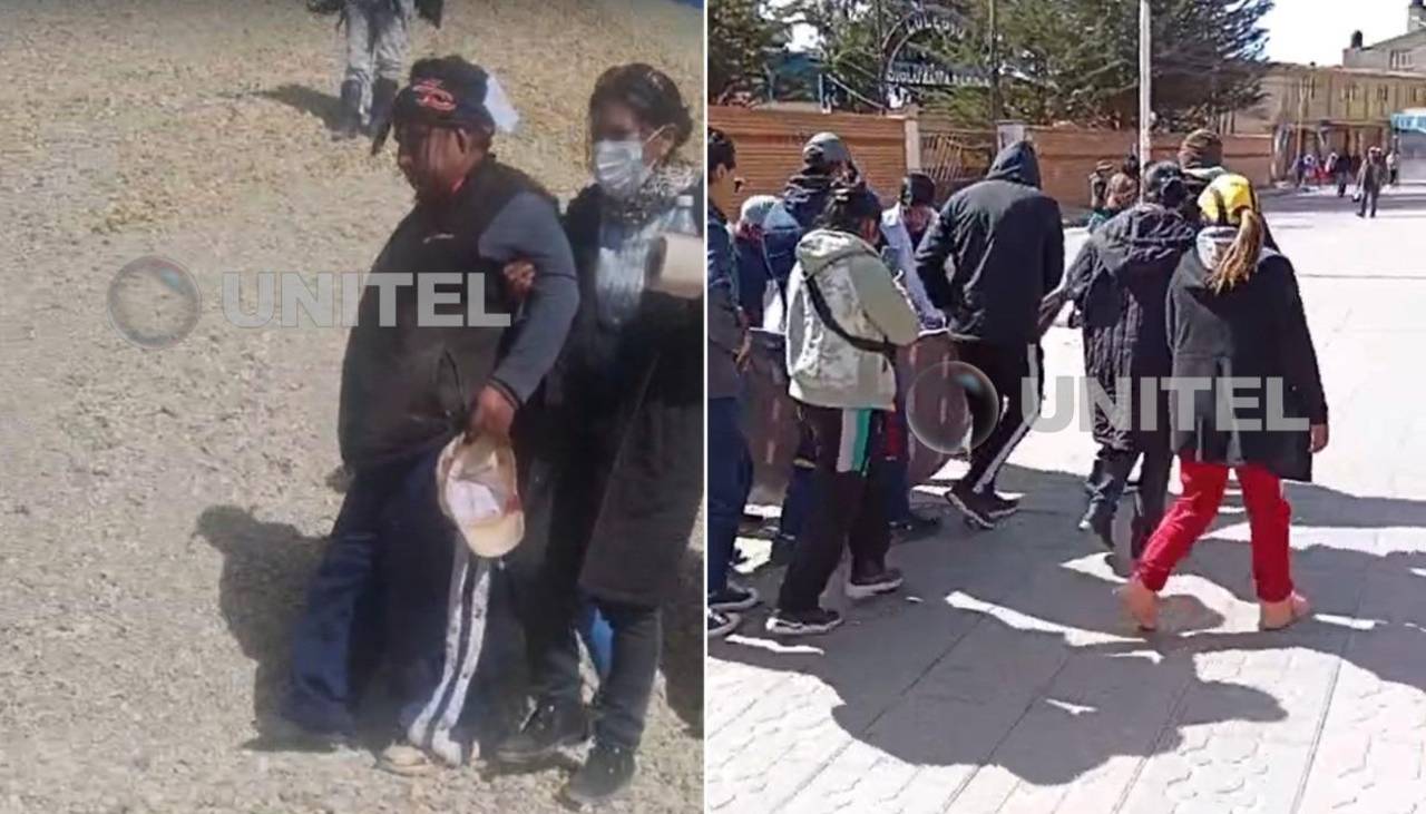 Policía reporta dos heridos en enfrentamiento entre pobladores y bloqueadores en Llallagua