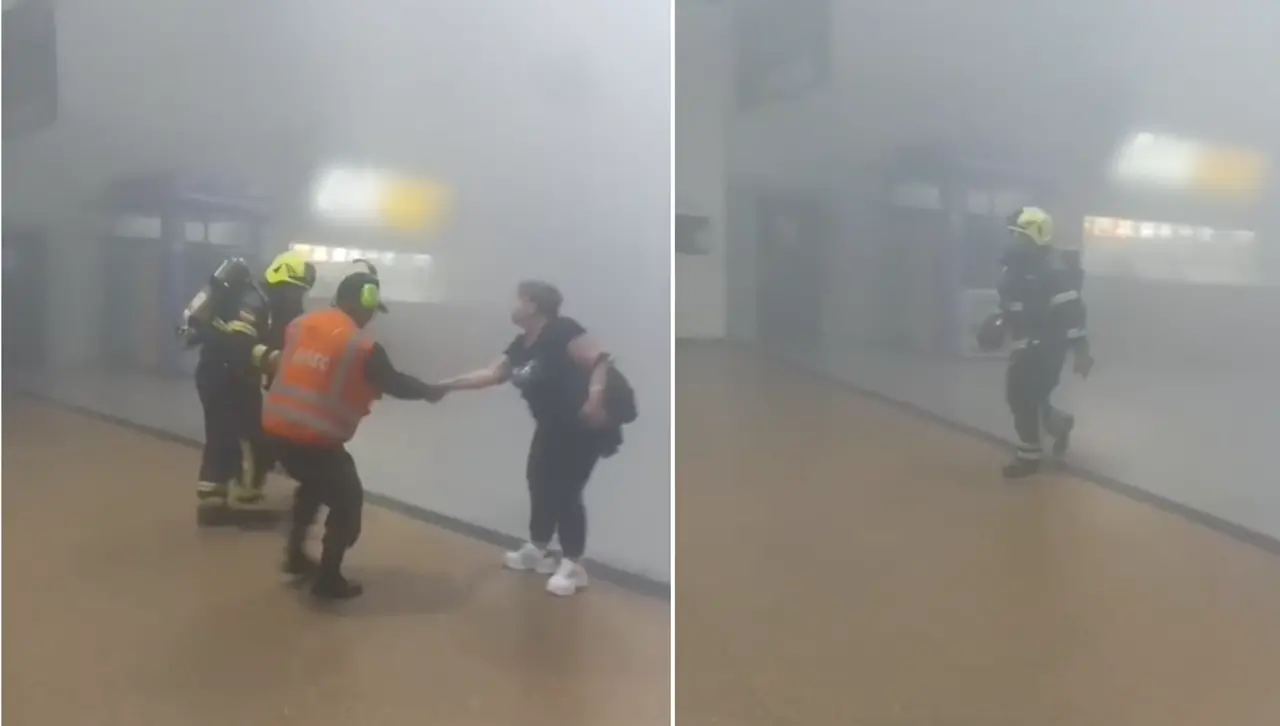 Incendio al interior del aeropuerto Viru Viru causa evacuación y suspensión de vuelos