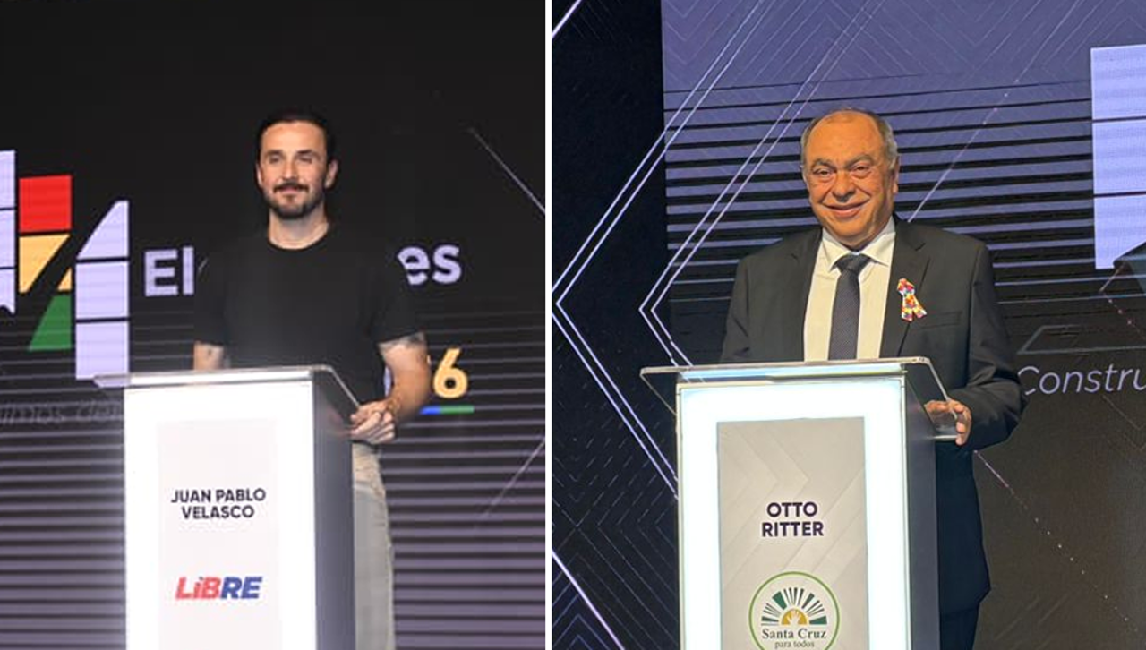 Alusiones personales y acusaciones marcan el inicio del debate entre Velasco y Ritter