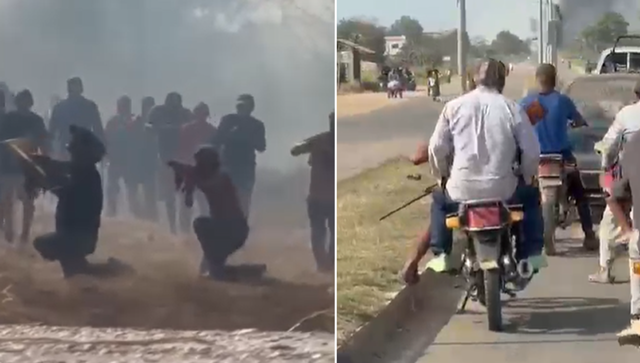 Videos muestran a sujetos con armas de fuego durante enfrentamientos por desbloqueo en San Julián