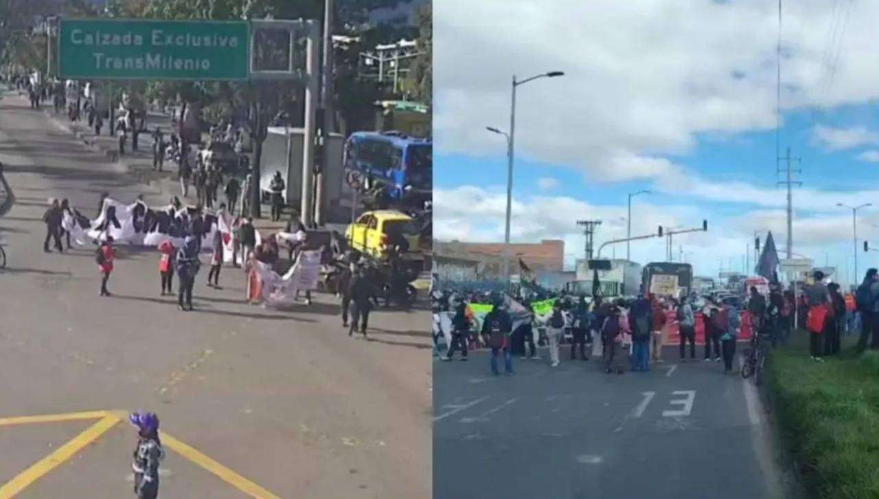 El “paro nacional” convocado por centrales obreras inicia con bloqueos en Bogotá y “poco apoyo ciudadano”