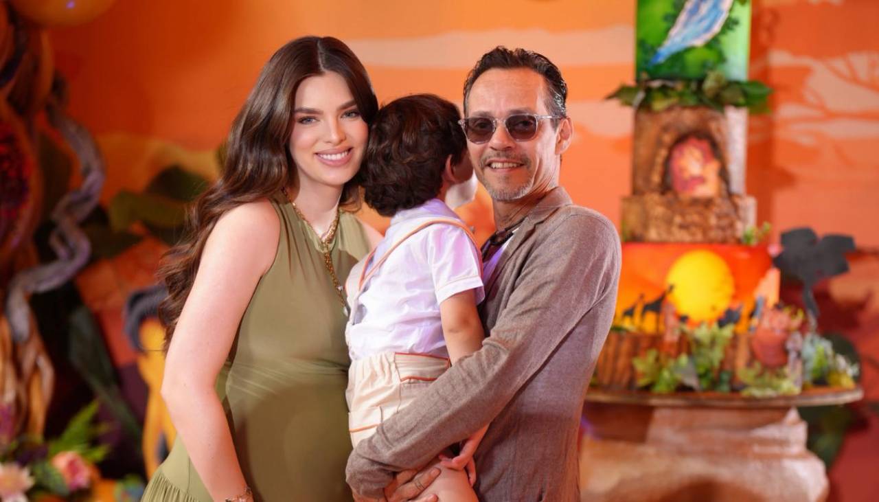 Nadia Ferreira y Marc Anthony celebran el cumpleaños de su hijo con una fiesta inspirada en El Rey León 