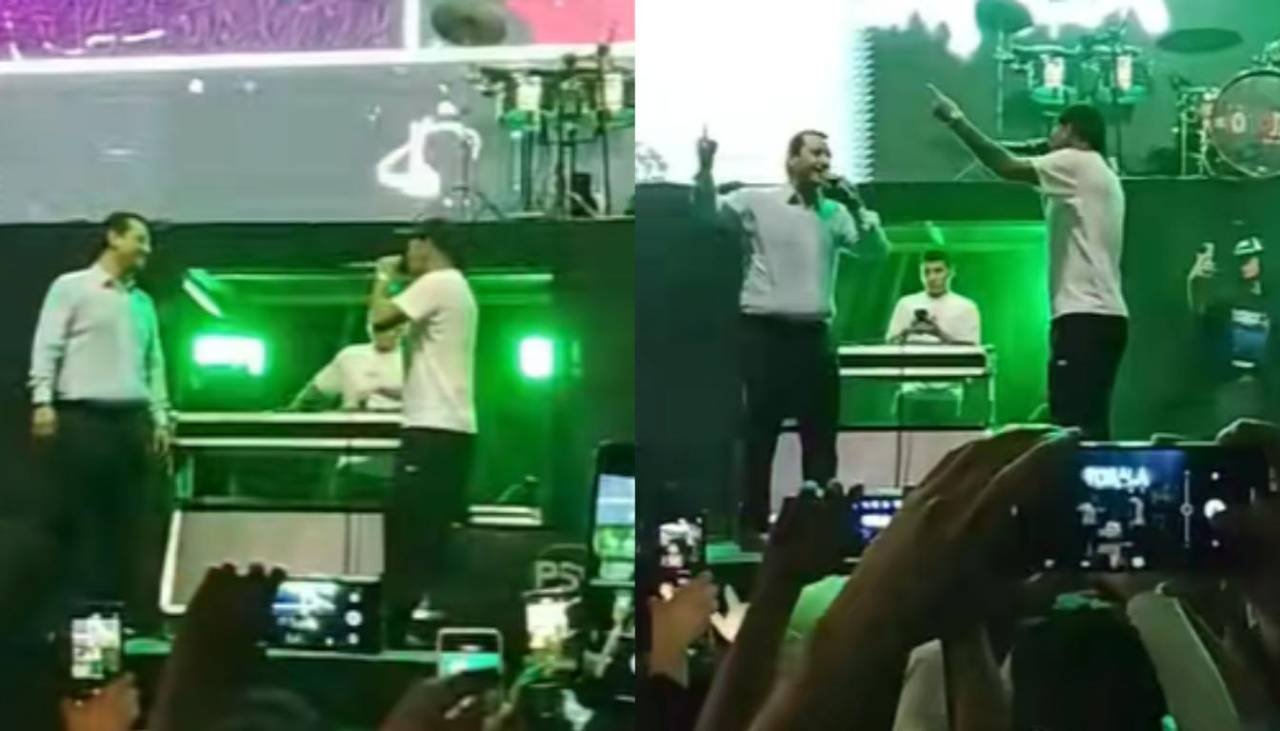 Video: Alcalde de Concepción canta junto a Corona en el aniversario de su municipio