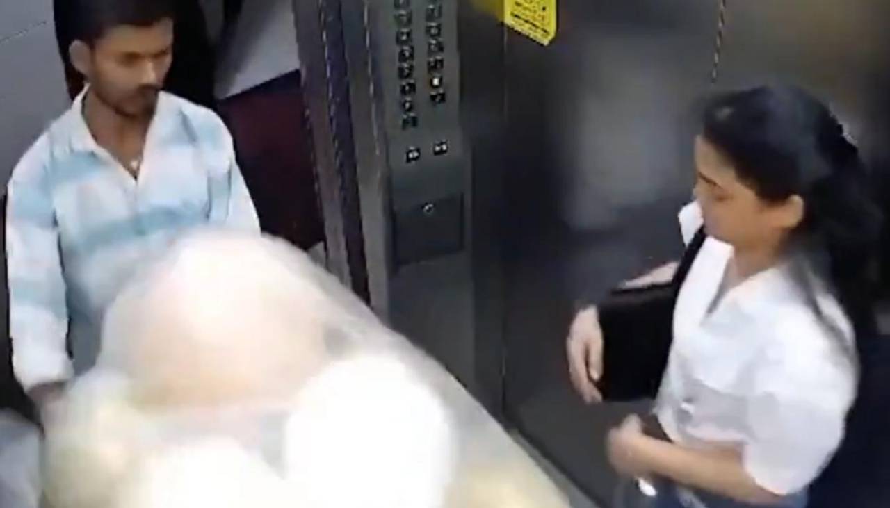 Video: Globos inflados con helio explotan en un ascensor y dejan dos heridos 