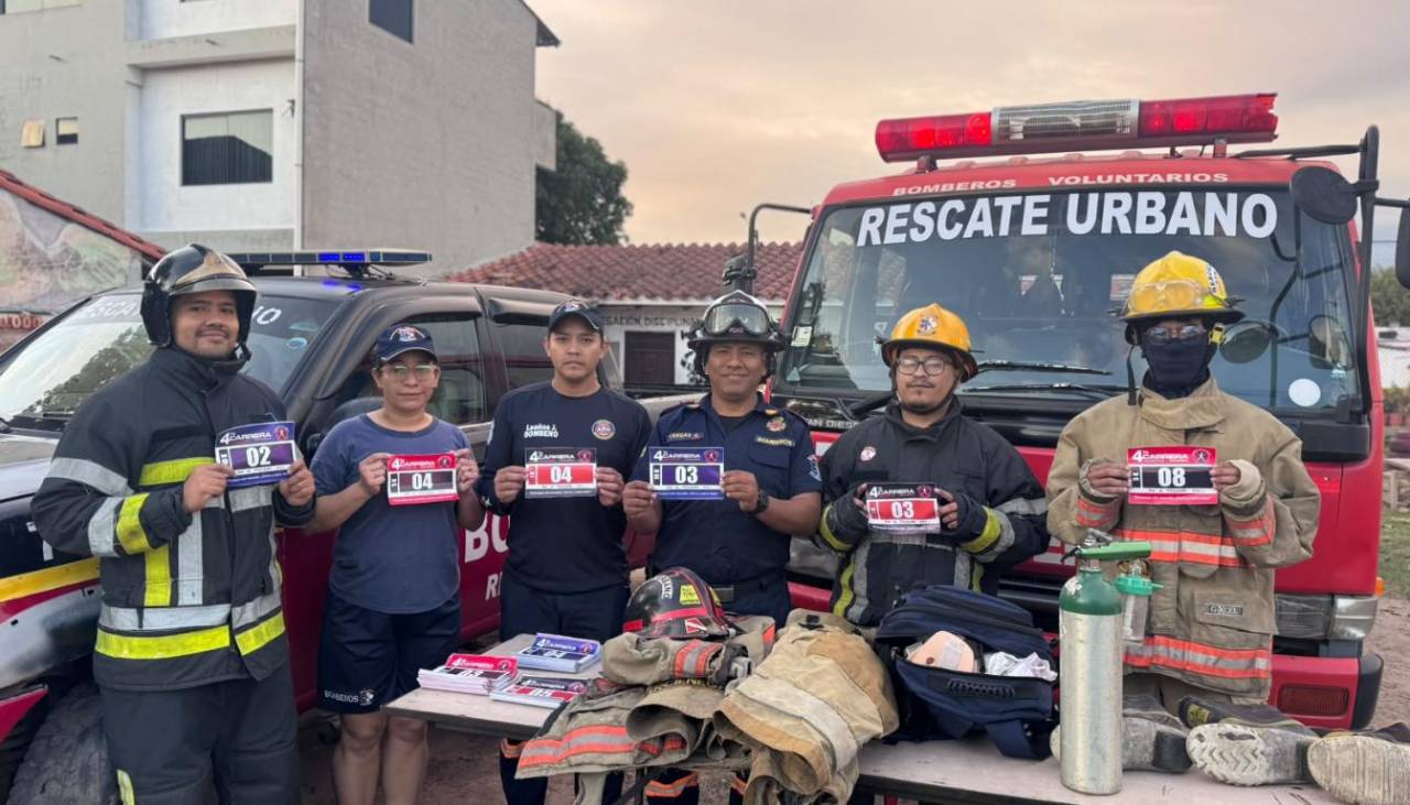 Bomberos voluntarios organizan carrera pedestre para recaudar fondos y comprar equipos